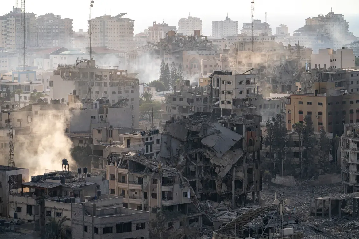 Gaza City in ruins